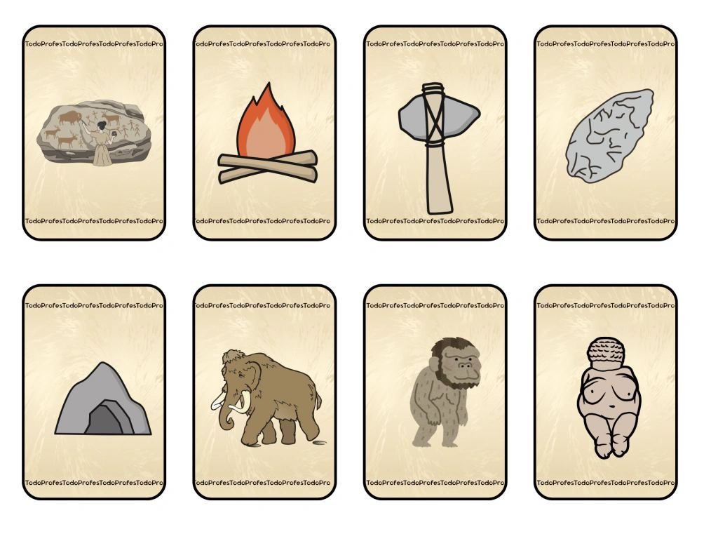 Juego de cartas- Neolítico, Paleolítico y Edad de los metales — 1