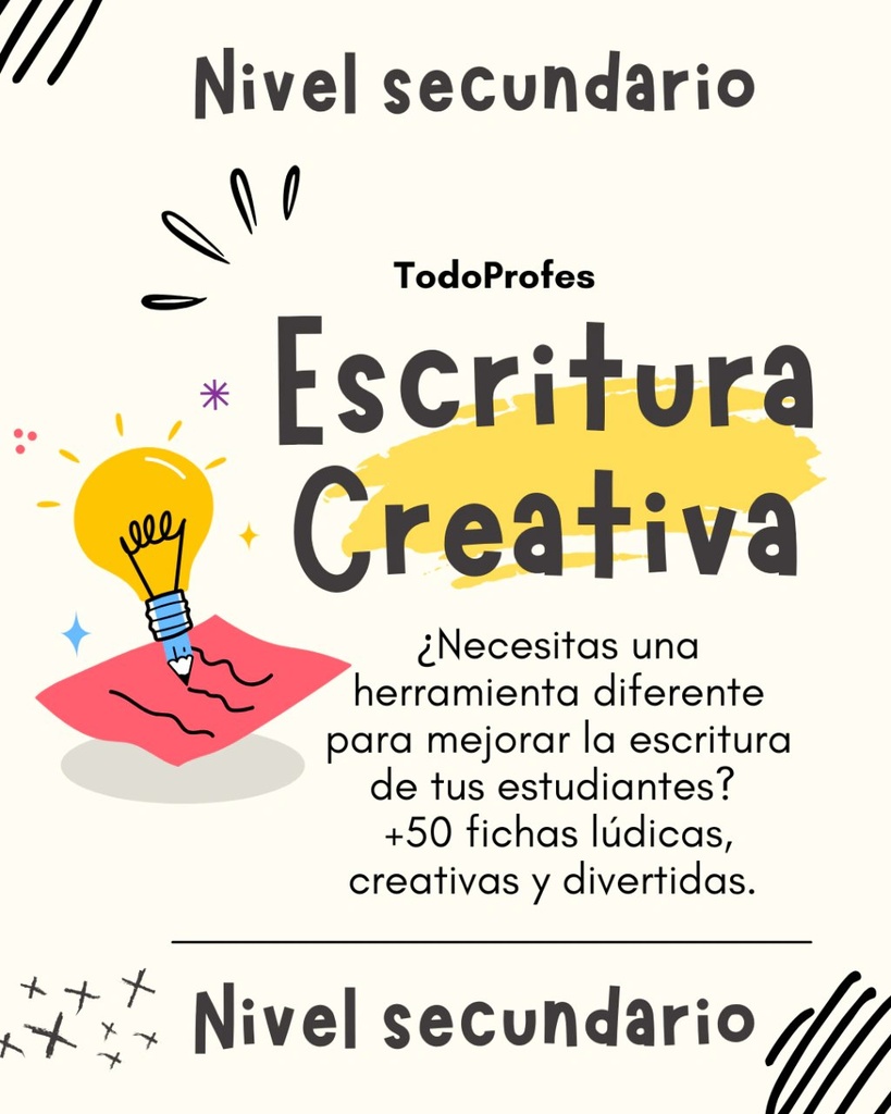 Escritura creativa NIvel secundario